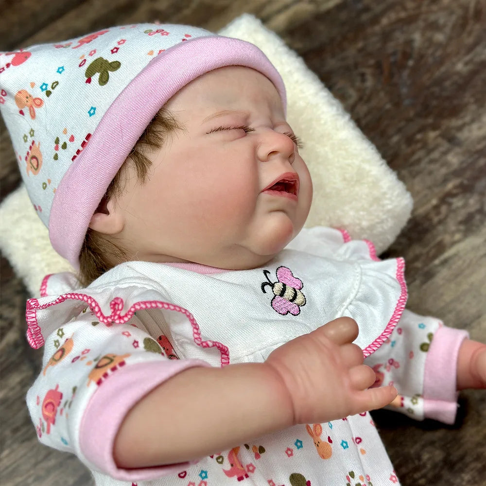 17 Inch Reborn Doll with Crying Expression | Perfect Gift for Collectors