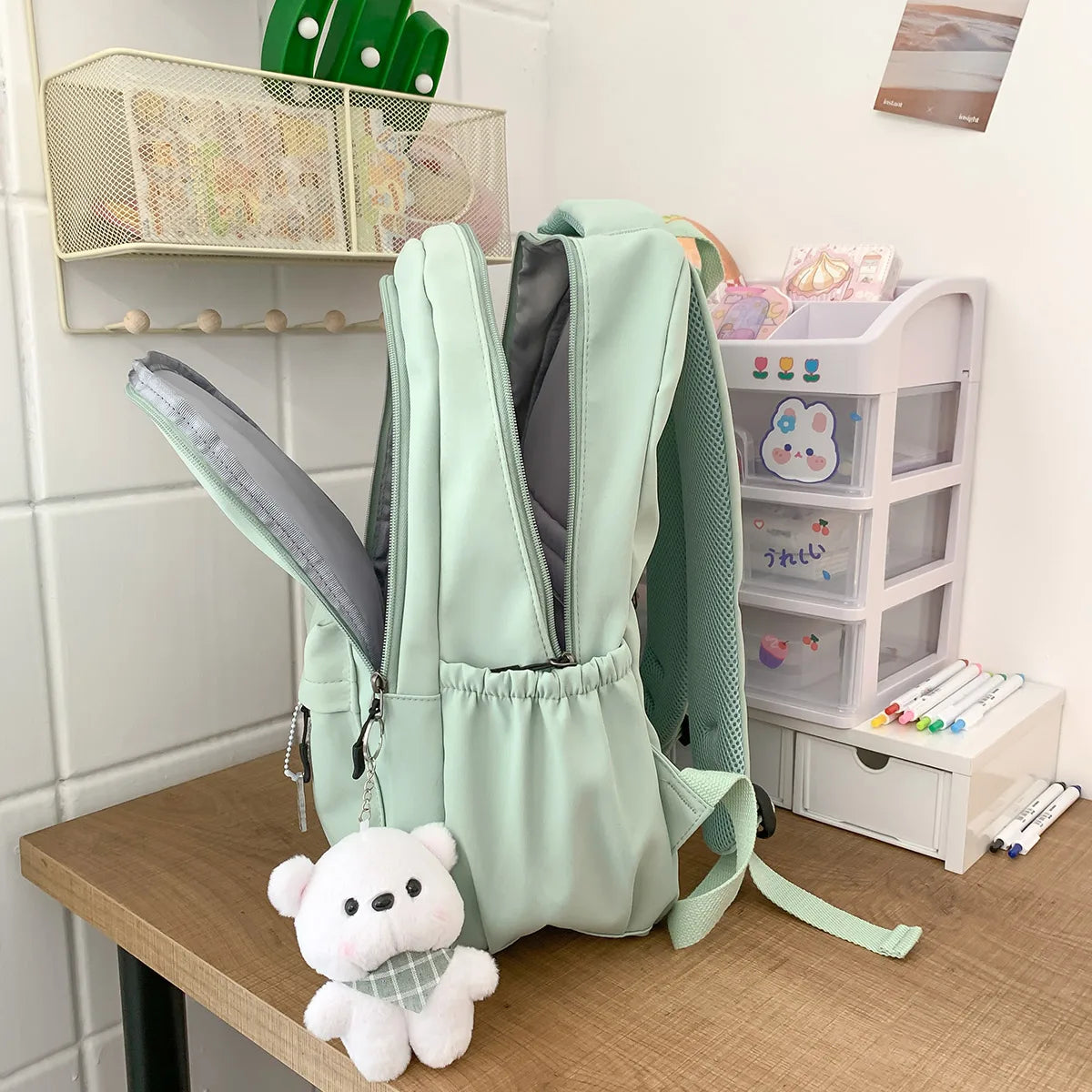 Stylish Waterproof College Backpack | Trendy Laptop School Bag