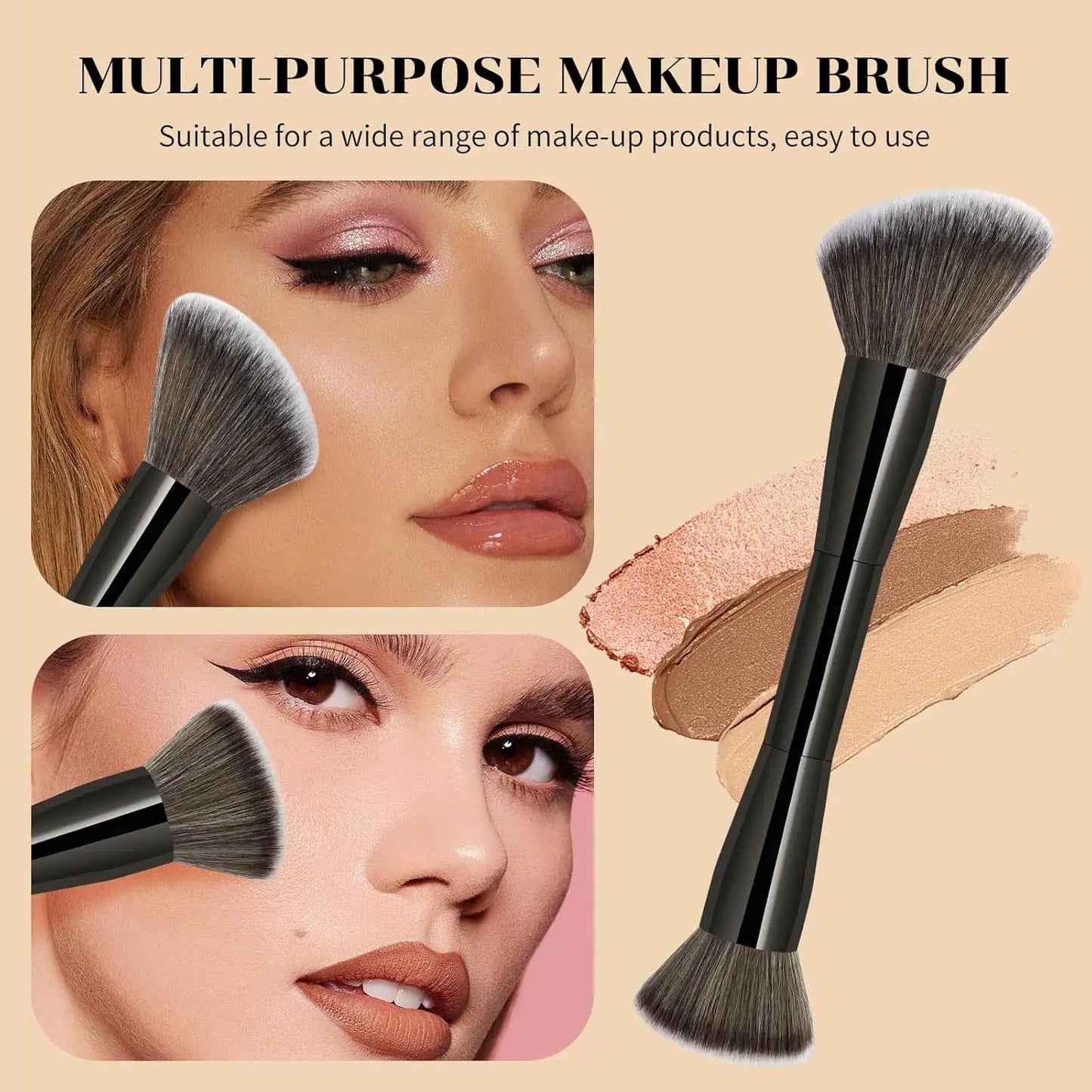 7pcs Double Sided Kabuki Makeup Brush Set | Flawless Finish