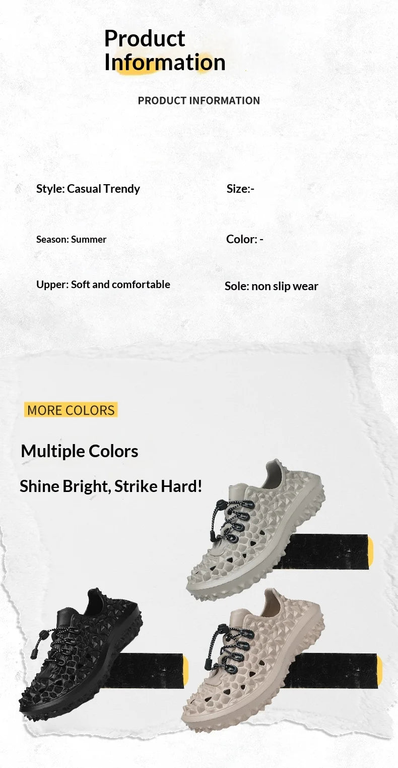 Men's Durable Hollow-Out Clogs | Lightweight Outdoor Sandals