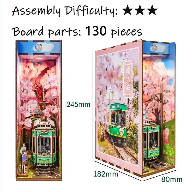 Kits insertables de estantería de madera para rincones de lectura (DIY) | Decoración miniatura creativa