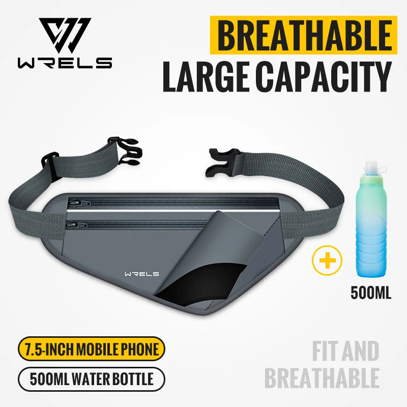 Adjustable Running Hydration Belt with Water Bottle Holder