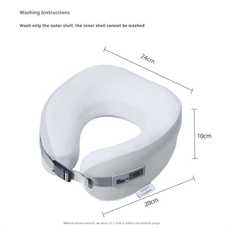 Premium Memory Foam Travel Neck Pillow | Supportive U-Shaped Cushion