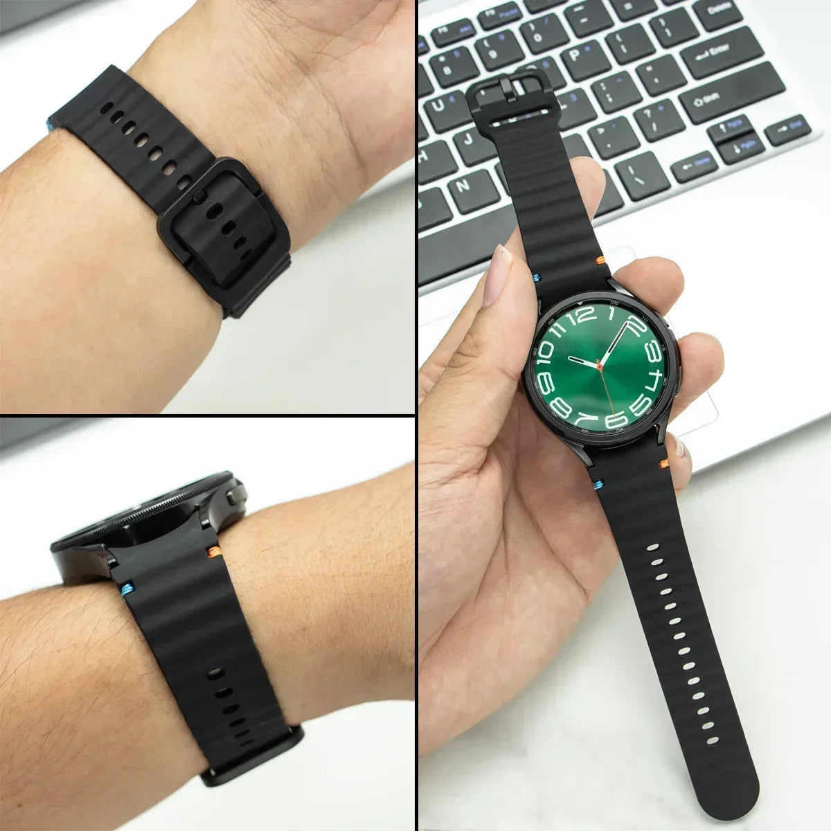 Premium Silicone Replacement Strap for Galaxy Watch | Sport Band
