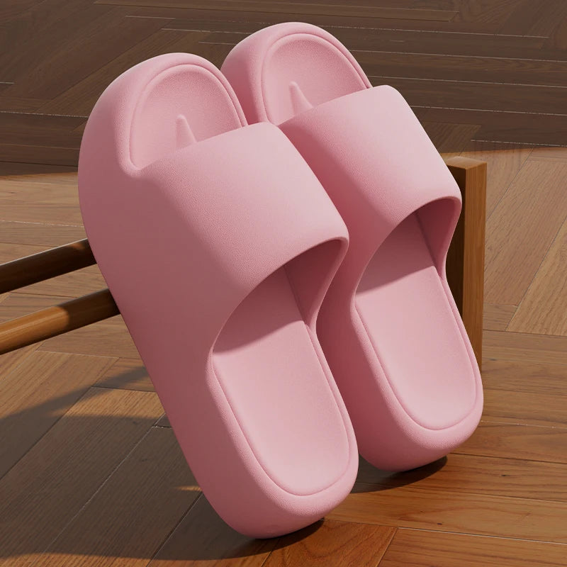 Unisex Non-Slip Pillow Slides | Soft Sole Summer Slippers