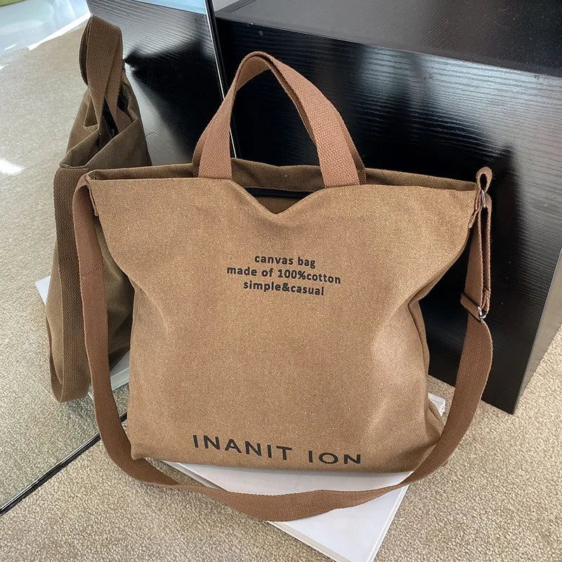 Trendy Urban Canvas Messenger Bags for Men & Women | Large Capacity