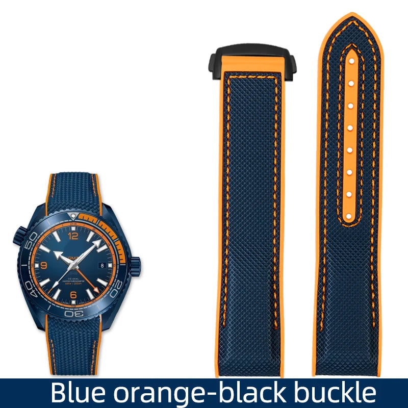 Versatile Nylon Rubber Watchband | Durable Comfort Strap