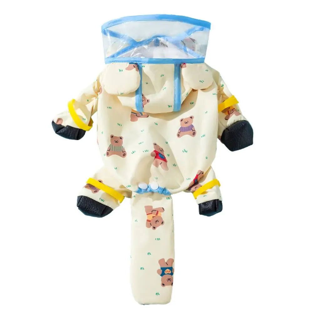 Adjustable Waterproof Dog Raincoat | Windproof Pet Cape Costume