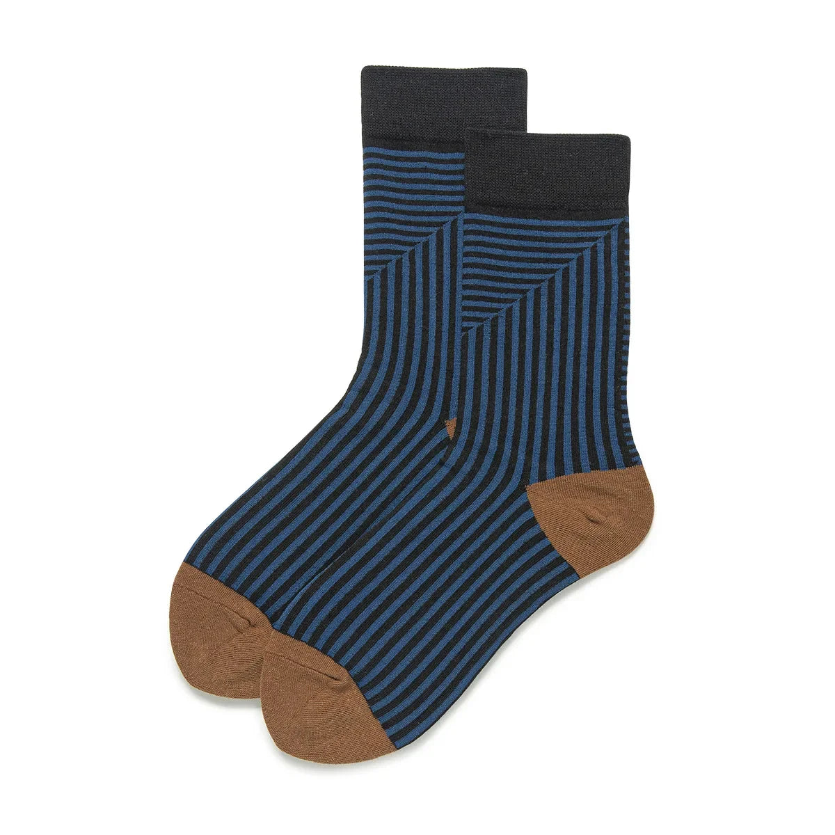 Multicolor Striped Casual Crew Socks for Women | Stylish Comfort
