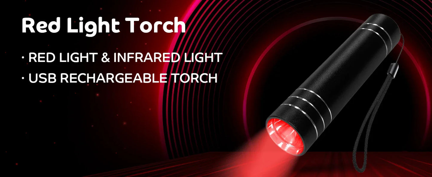Red Light Therapy Lamp for Pain Relief | Portable LED Torch
