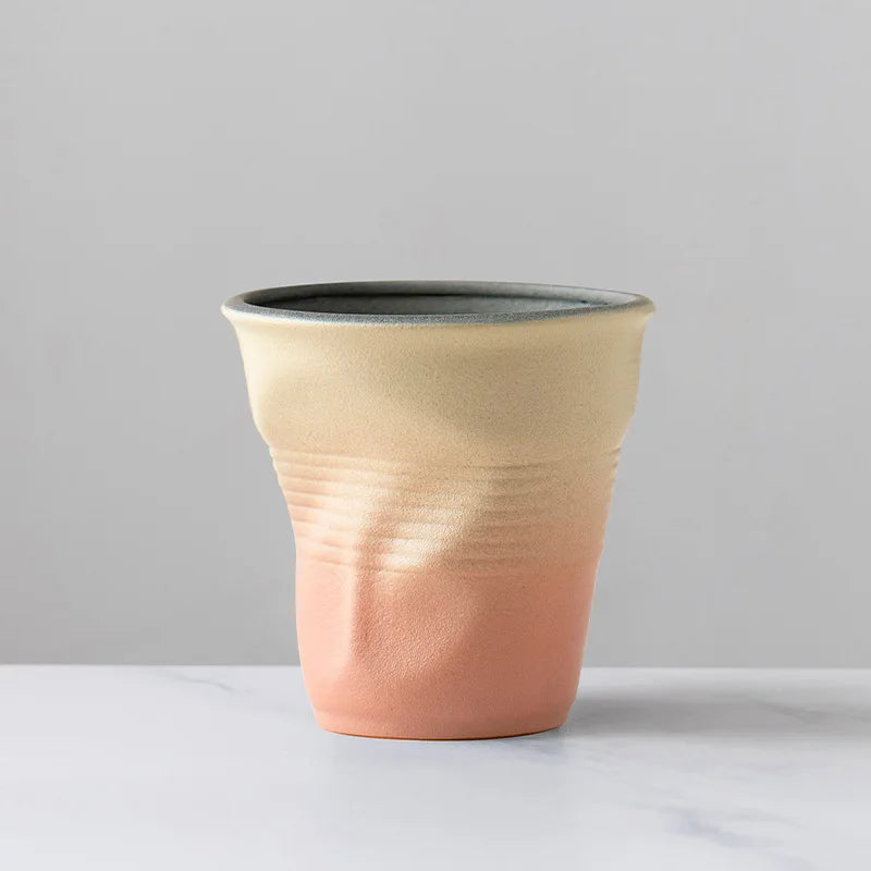 Creative Japanese Retro Ceramic Coffee Mugs | Stylish Latte Cups
