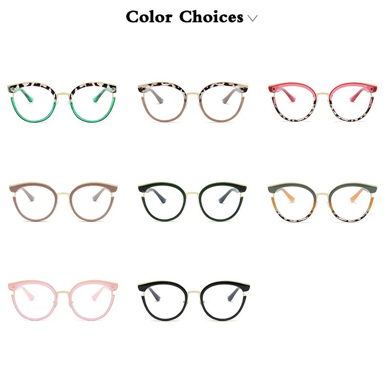 Stylish Cat Eye Eyeglasses | Trendy Colorful Computer Specs
