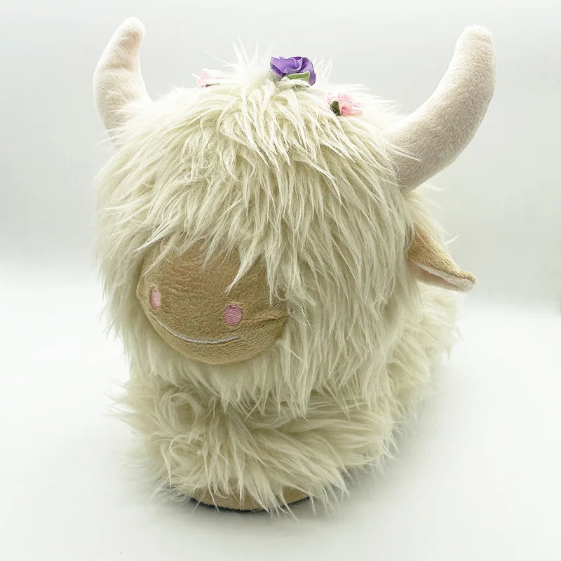 Highland Cattle Plush Slippers | Cozy Kawaii Animal Slides