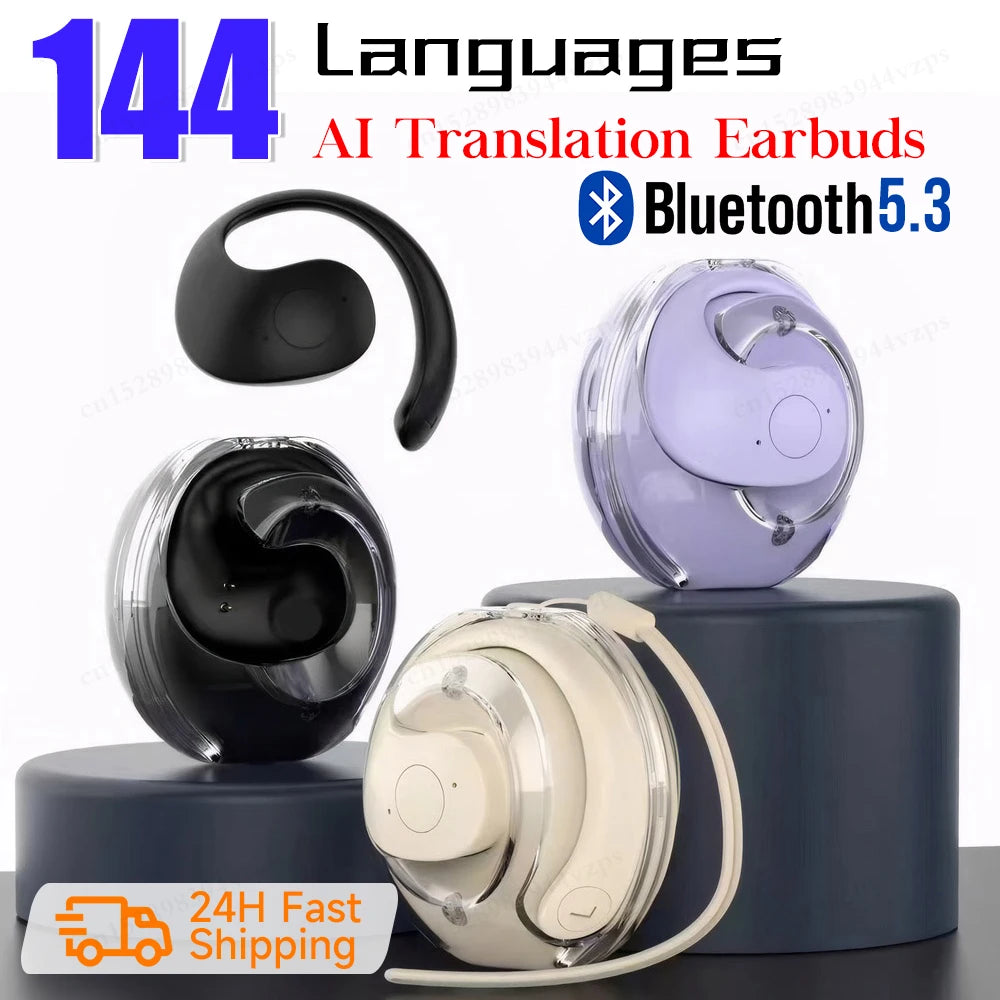 Real-Time Language Translation Bluetooth Headphones | Waterproof Earbuds