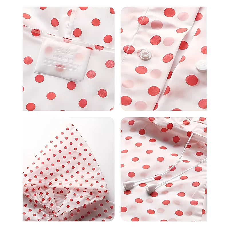 Lightweight Leopard Print Rain Poncho | Packable & Windproof