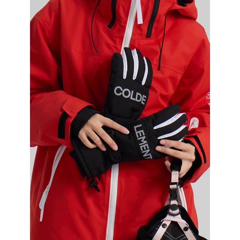 Guantes de esquí cálidos para deportes de invierno | Equipo impermeable y cortavientos