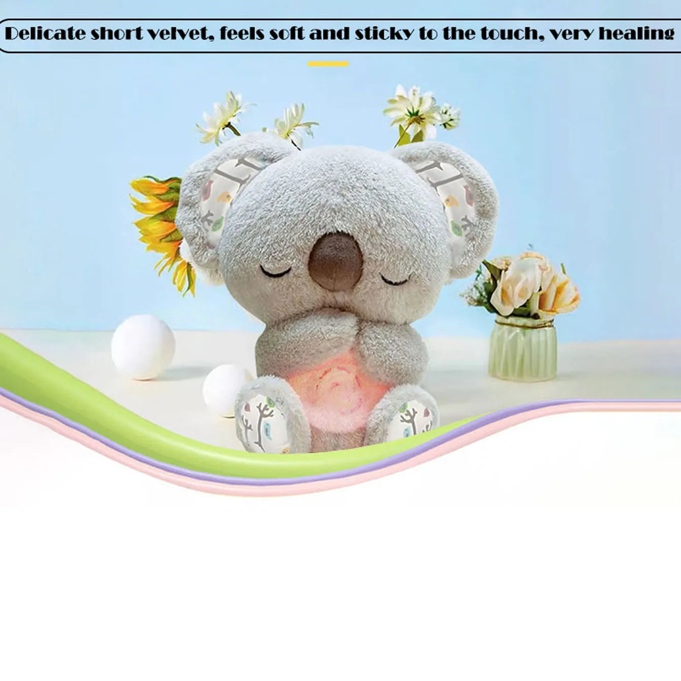Animal de Peluche Koala que Respira | Juguete Relajante y Confortable