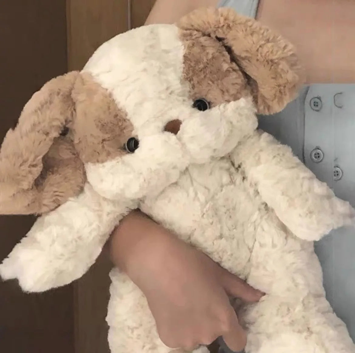 Kawaii Cute Fluffy Puppy Plush Pillow | Soft Stuffed Dog Companion