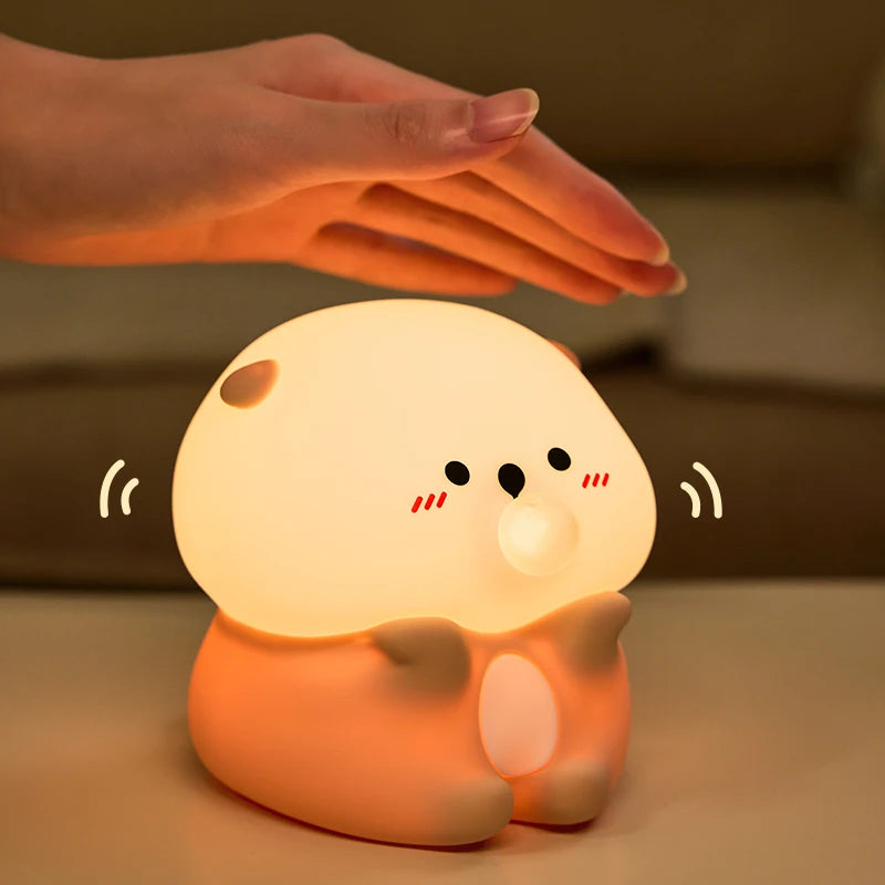 Cute Animal Silicone LED Night Light | Adorable Sleep Lamp