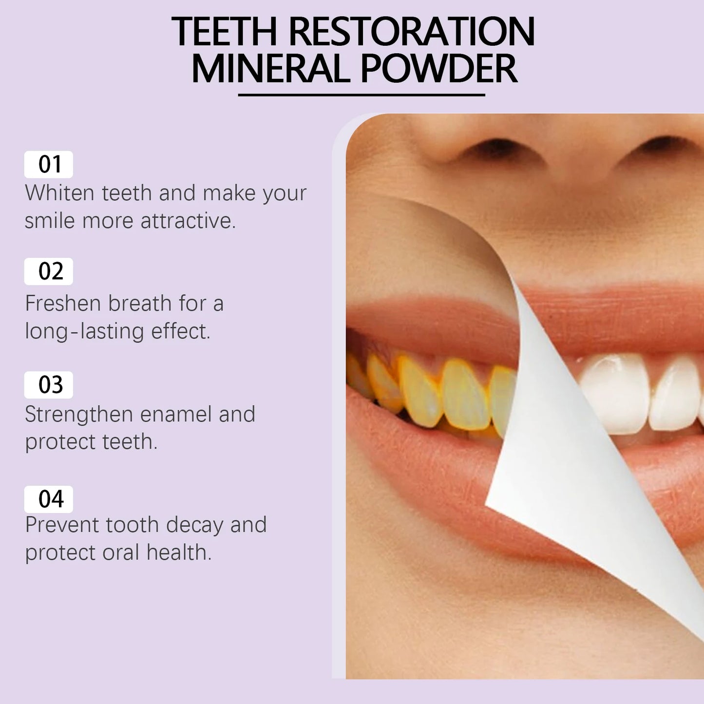 Purple Tooth Whitening Powder | Remove Stains & Freshen Breath