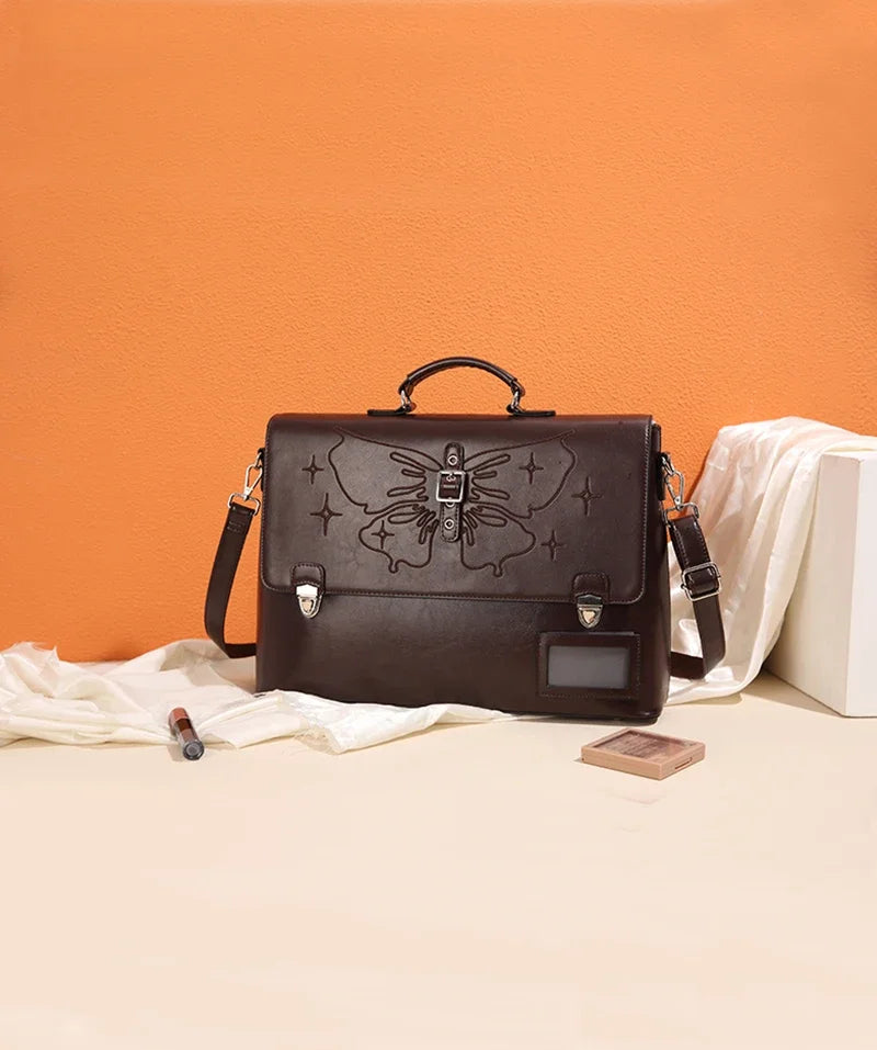 Stylish Cowhide Women's Backpack | Large Capacity Leather Bag