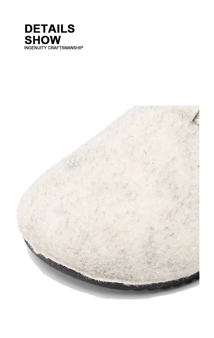 Plush Winter Clogs | Stylish Slip-On Cork Slippers for All