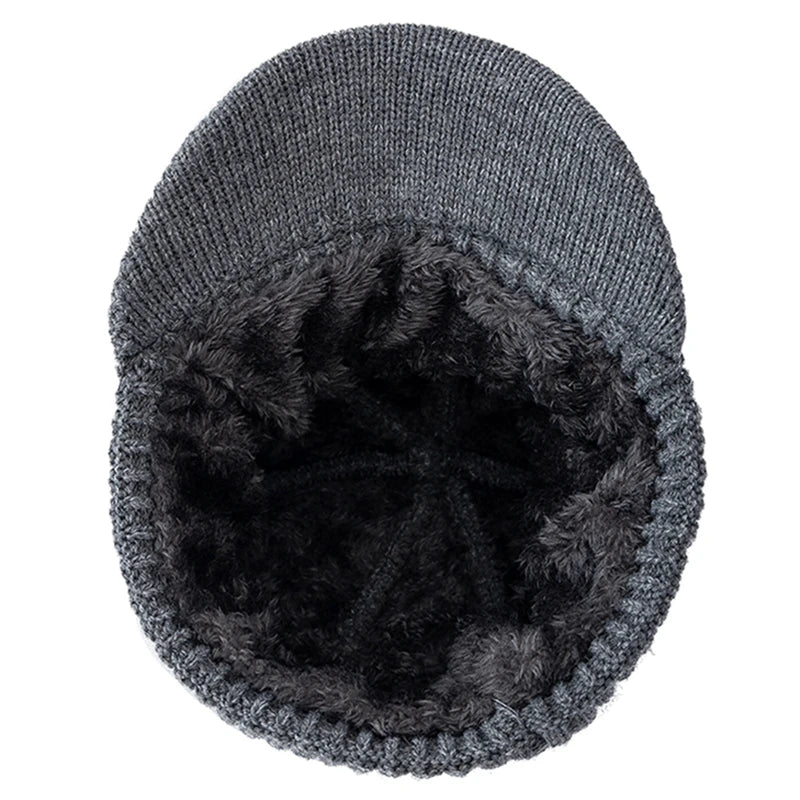 Unisex Plush Fleece Lined Beanie Hat | Warm Winter Cap for All