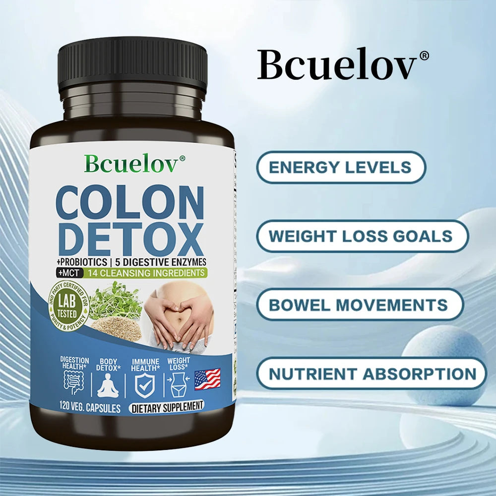 Natural Colon Cleanser Detox Supplement | Probiotic Digestive Support