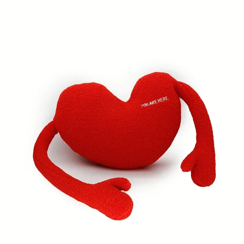 Couple's Love Particle Woolen Pillow Hugging in Love Sofa Bedhead Car Backrest Office Cushion Valentine's Day Gift