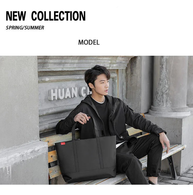 Men's Casual Oxford Tote Bag | Stylish Shoulder Handbag for Men