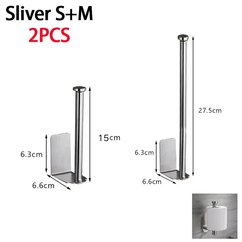 Stainless Steel Paper Towel Holder | Efficient Under Sink Organizer