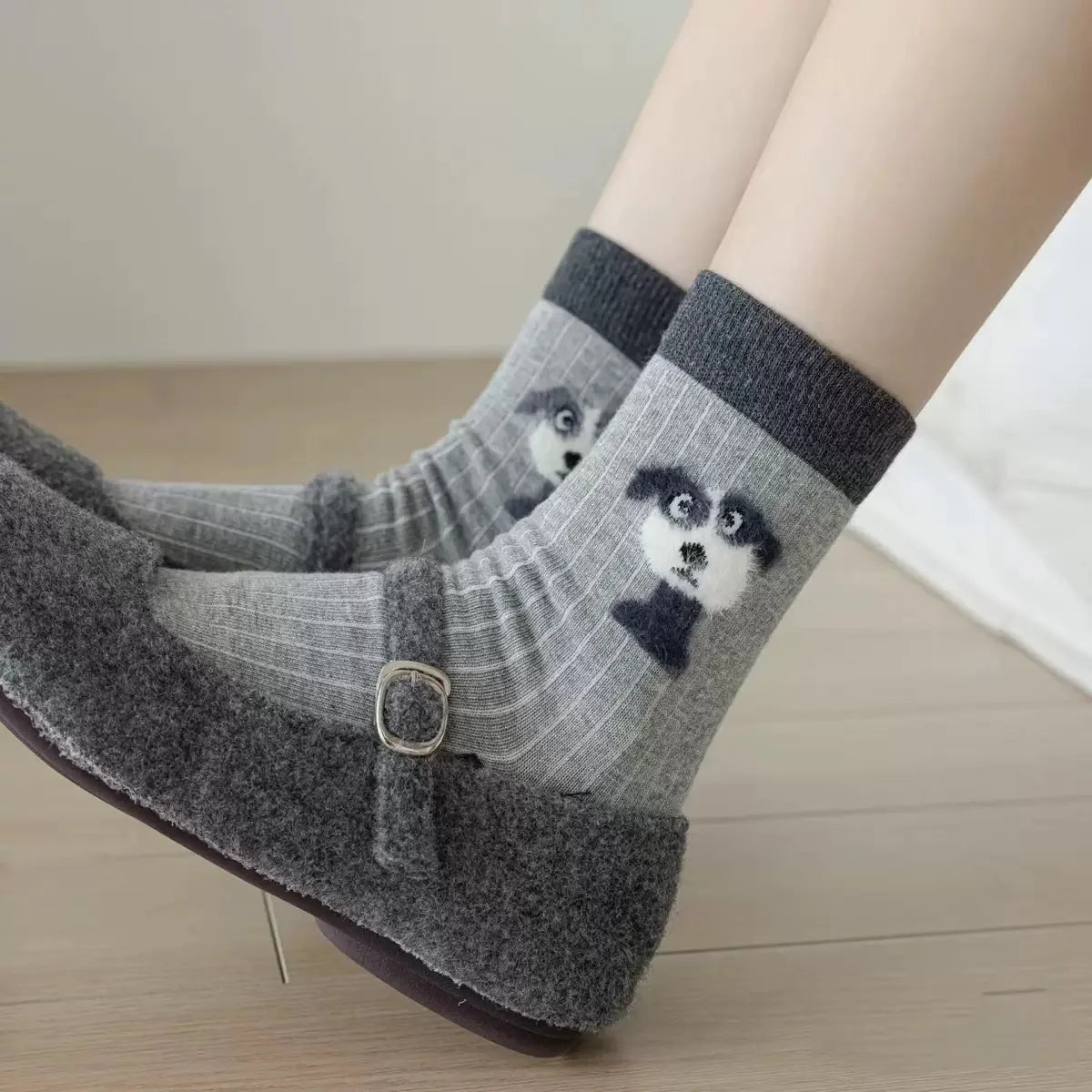 Cute Cartoon Animal Socks for Women | Kawaii Mid-Calf Style