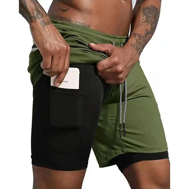 Men's Double-Decker Sport Shorts | Perfect for Summer Fitness