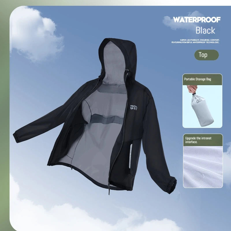 Lightweight Men's Motorcycle Raincoat | Outdoor Storm Protection