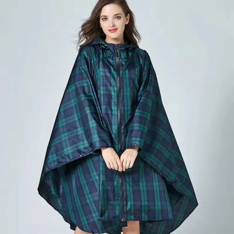 Lightweight Leopard Raincoat for Women | Waterproof Windproof Cloak
