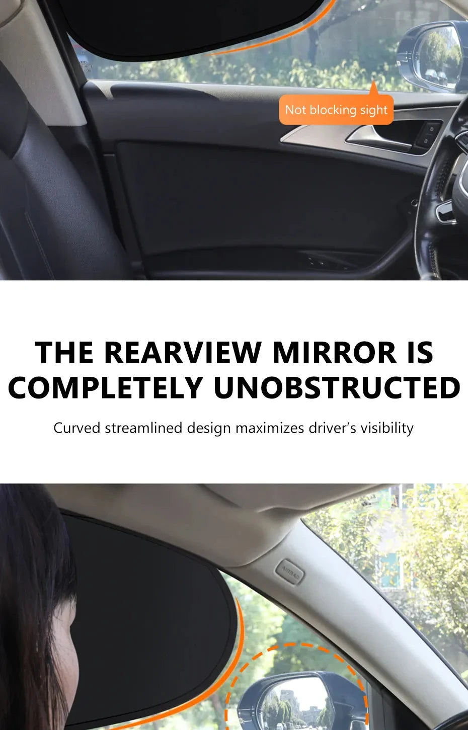 Electrostatic Sun Visor for Car Side Windows | UV Protection Cover