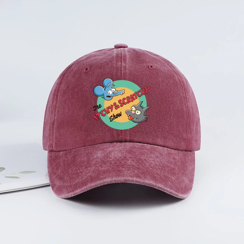 Adjustable Cartoon Baseball Cap | Unisex Fan Sun Hat