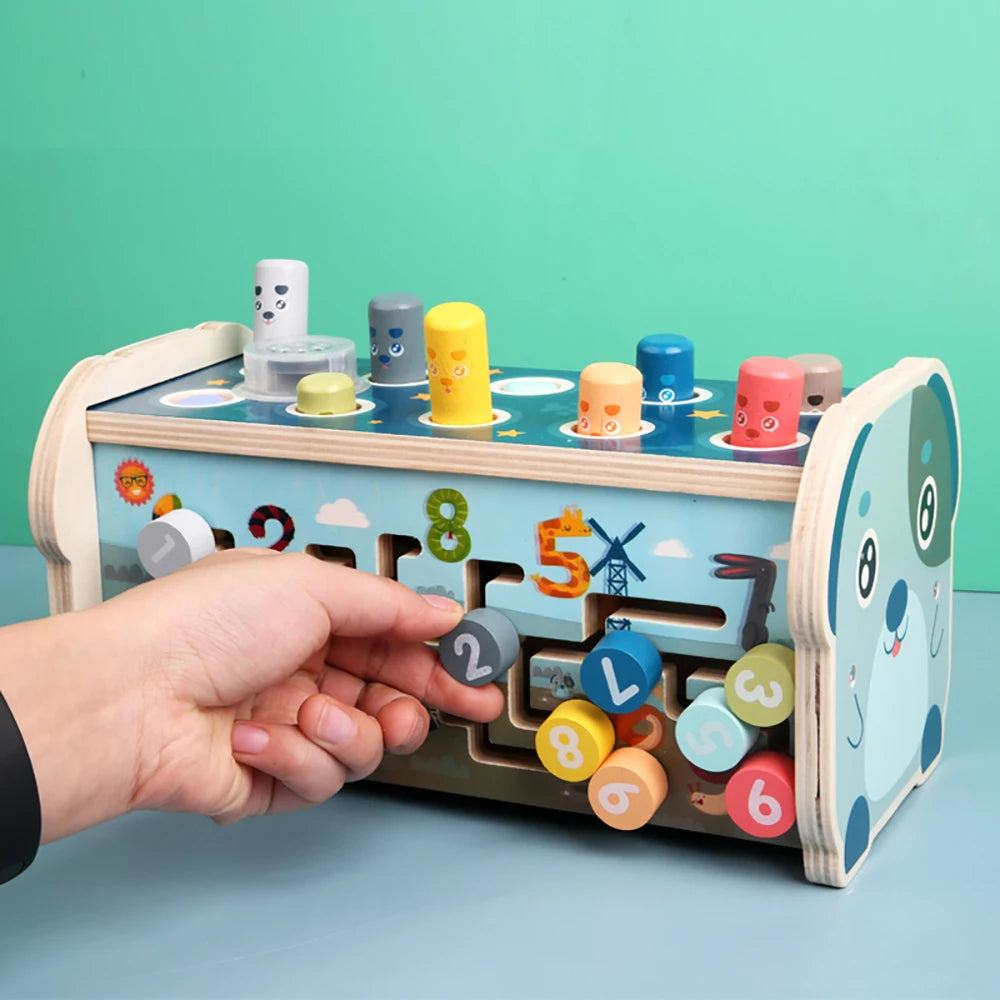Wooden Hammering Pounding Toy for Kids | Montessori Educational Fun