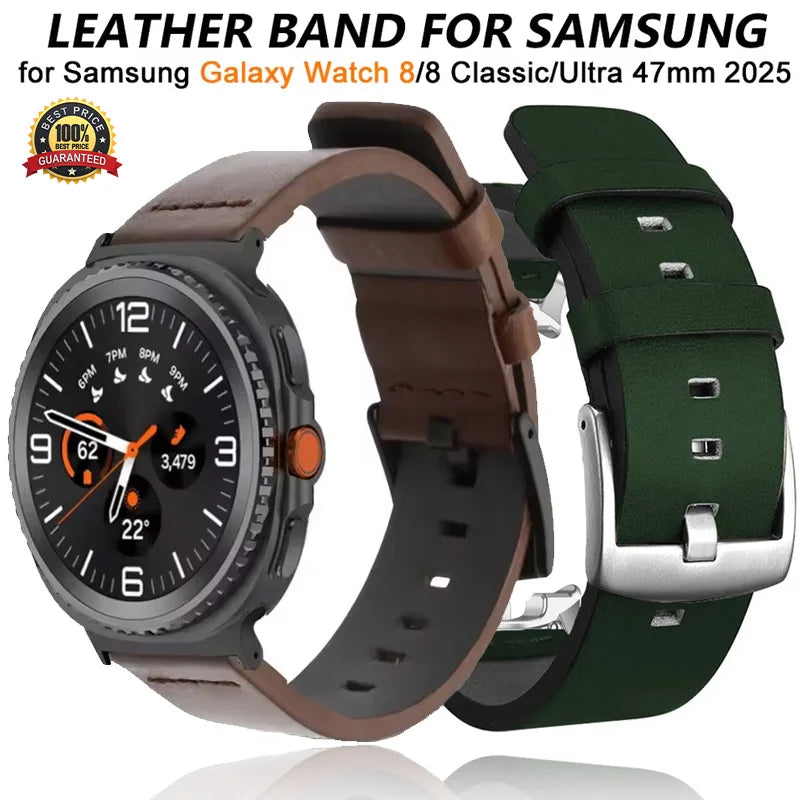 Leather Watchband for Samsung Galaxy Watch | Stylish Replacement Strap