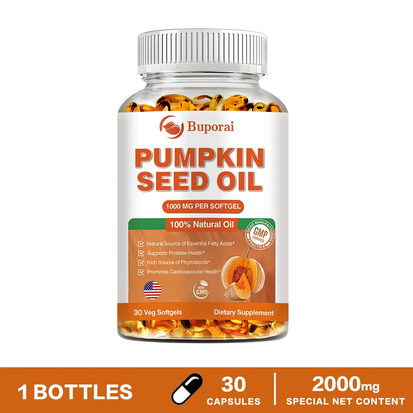 Pumpkin Seed Oil for Hair Growth & Prostate Health | Essential Support