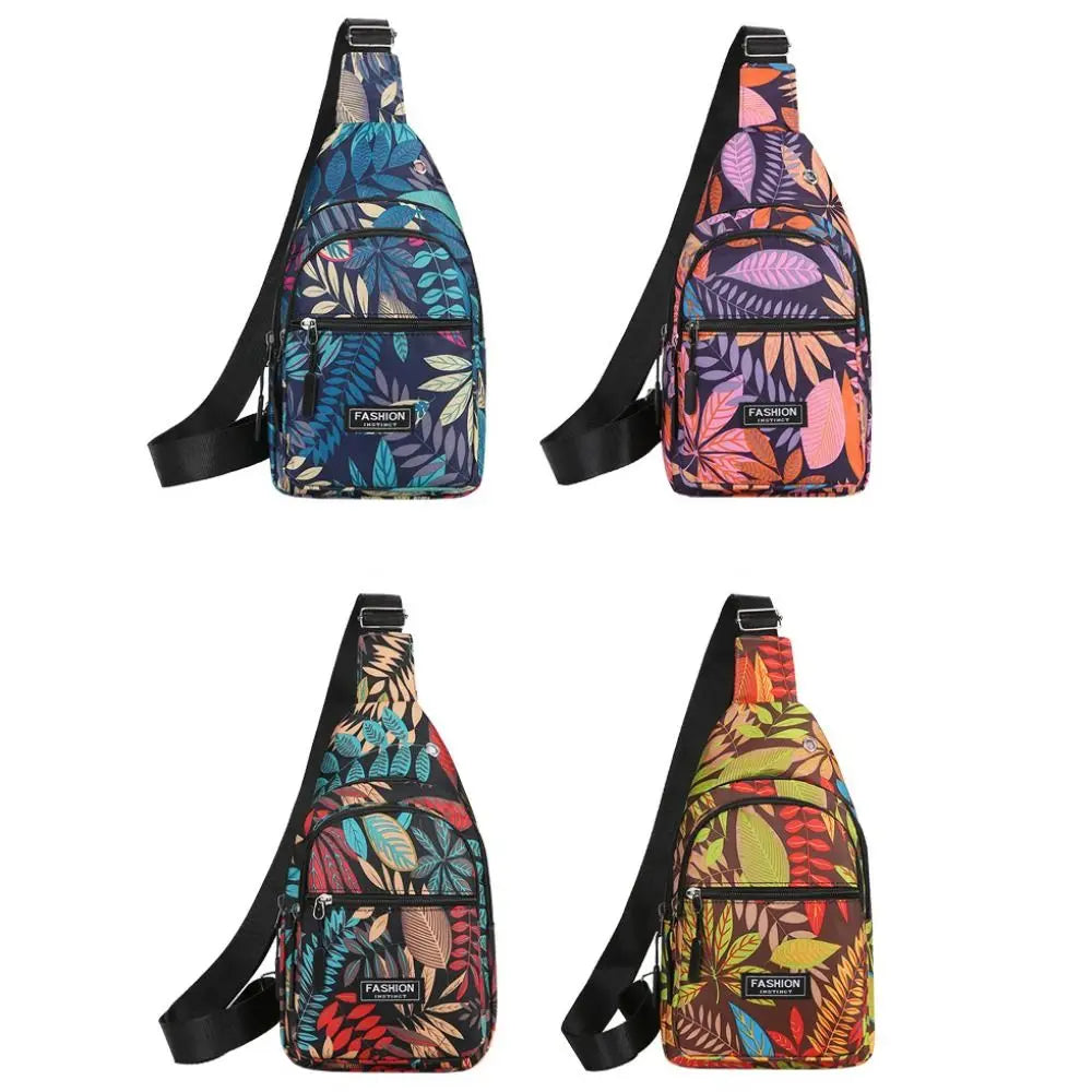 Casual Women's Chest Bags | Geometric Print Crossbody & Travel Use