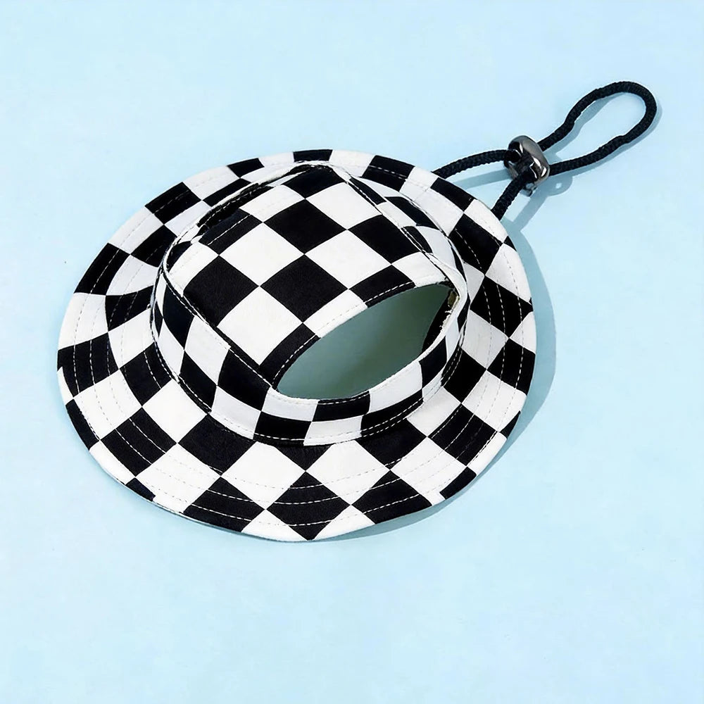 Cute Print Dog Hat for Small & Medium Dogs | Adjustable Pet Cap