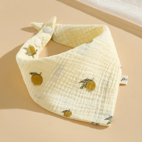 5pcs Soft Cotton Baby Muslin Bibs | Stylish & Durable Drool Cloths