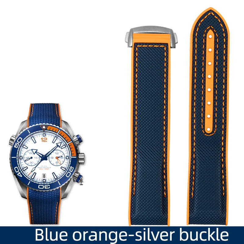 Versatile Nylon Rubber Watchband | Durable Comfort Strap