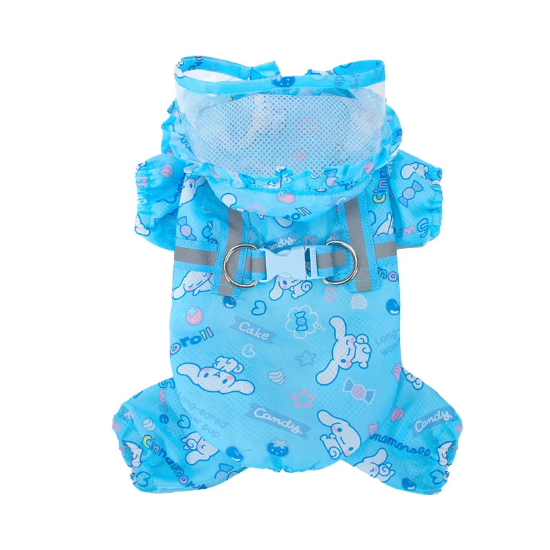 Stylish Waterproof Pet Raincoat for Dogs of All Sizes