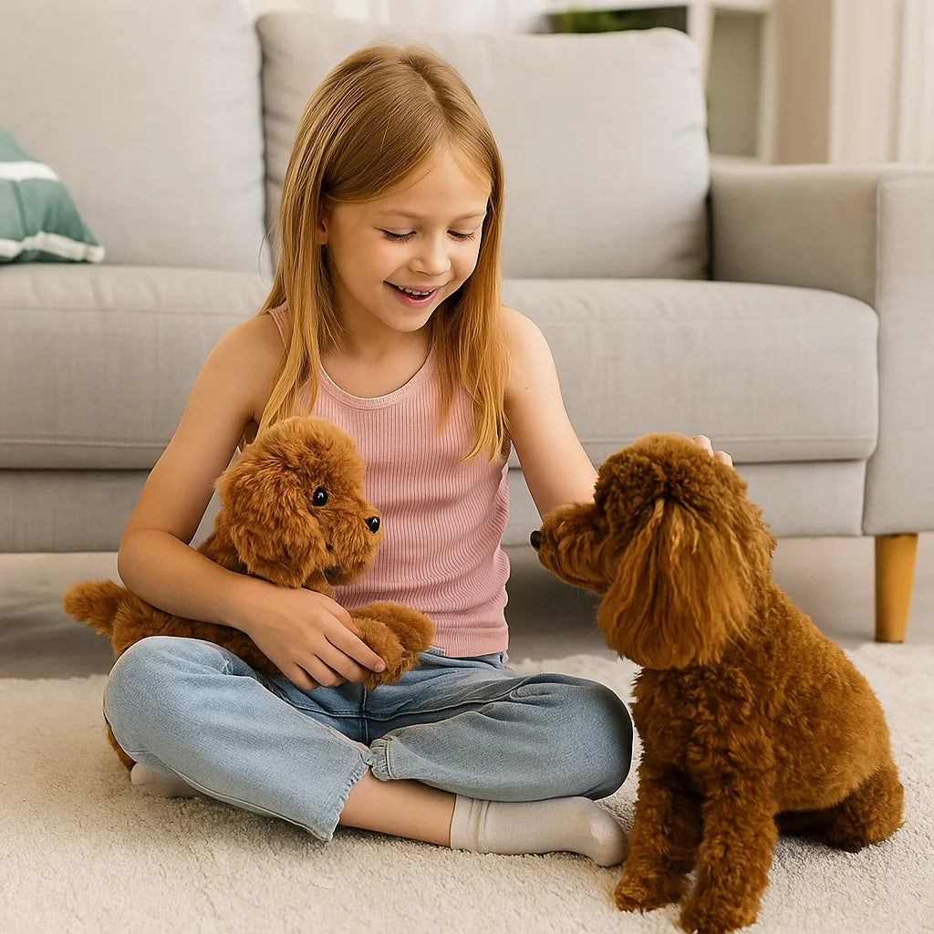 Lifelike Plush Teddy Bear Dog Doll | Super Soft Home Decor