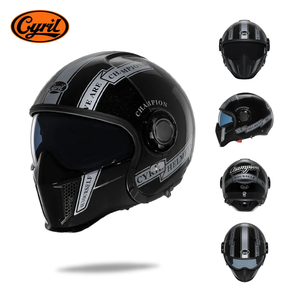 Lightweight Convertible Full Face Helmet for Electric Scooters