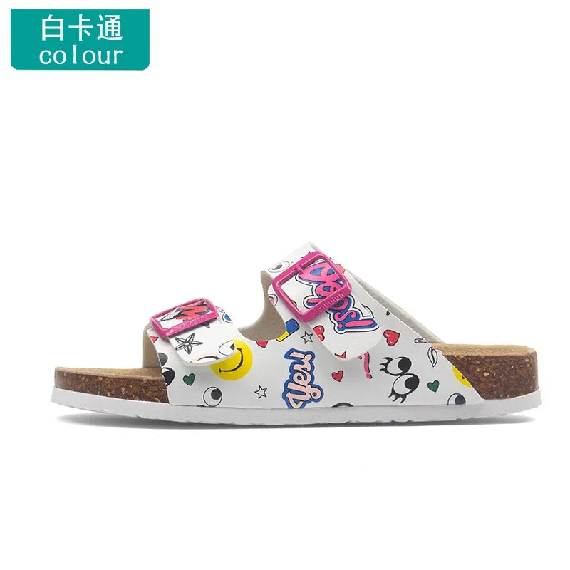 Men's Casual Buckle Cork Slippers | Comfortable Summer Footwear