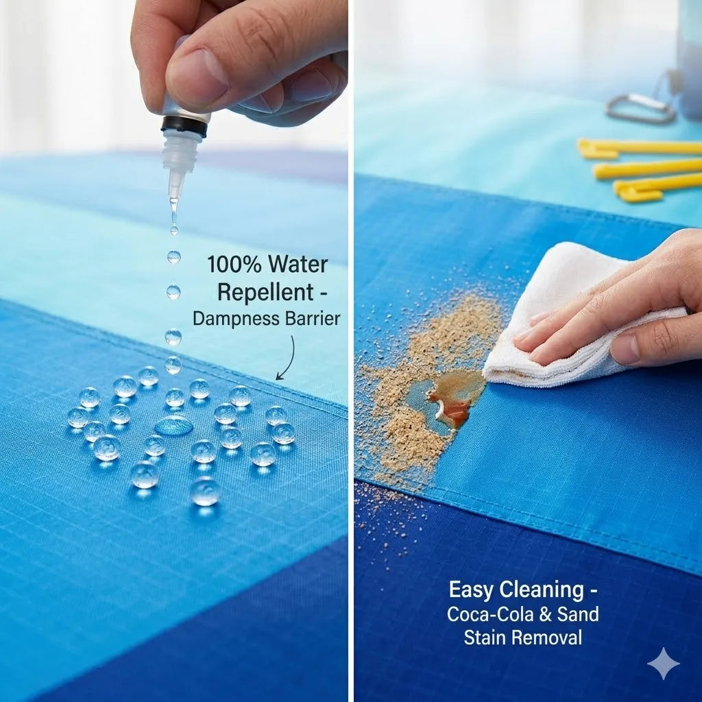 Oversized Beach Blanket | Sand-Free & Water-Resistant Picnic Mat