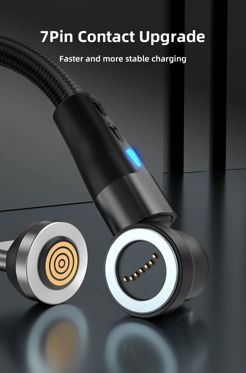 5A Magnetic Fast Charging Cable | 540° Rotating Design